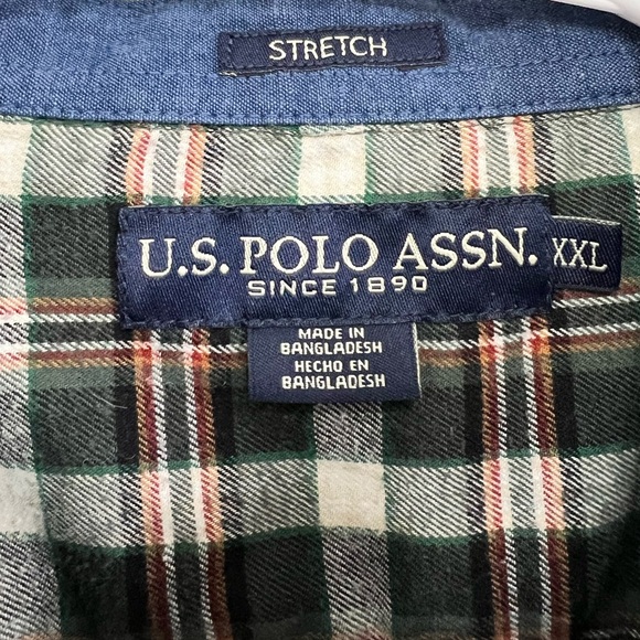 U.S. Polo Association plaid flannel shirt - Picture 2 of 3
